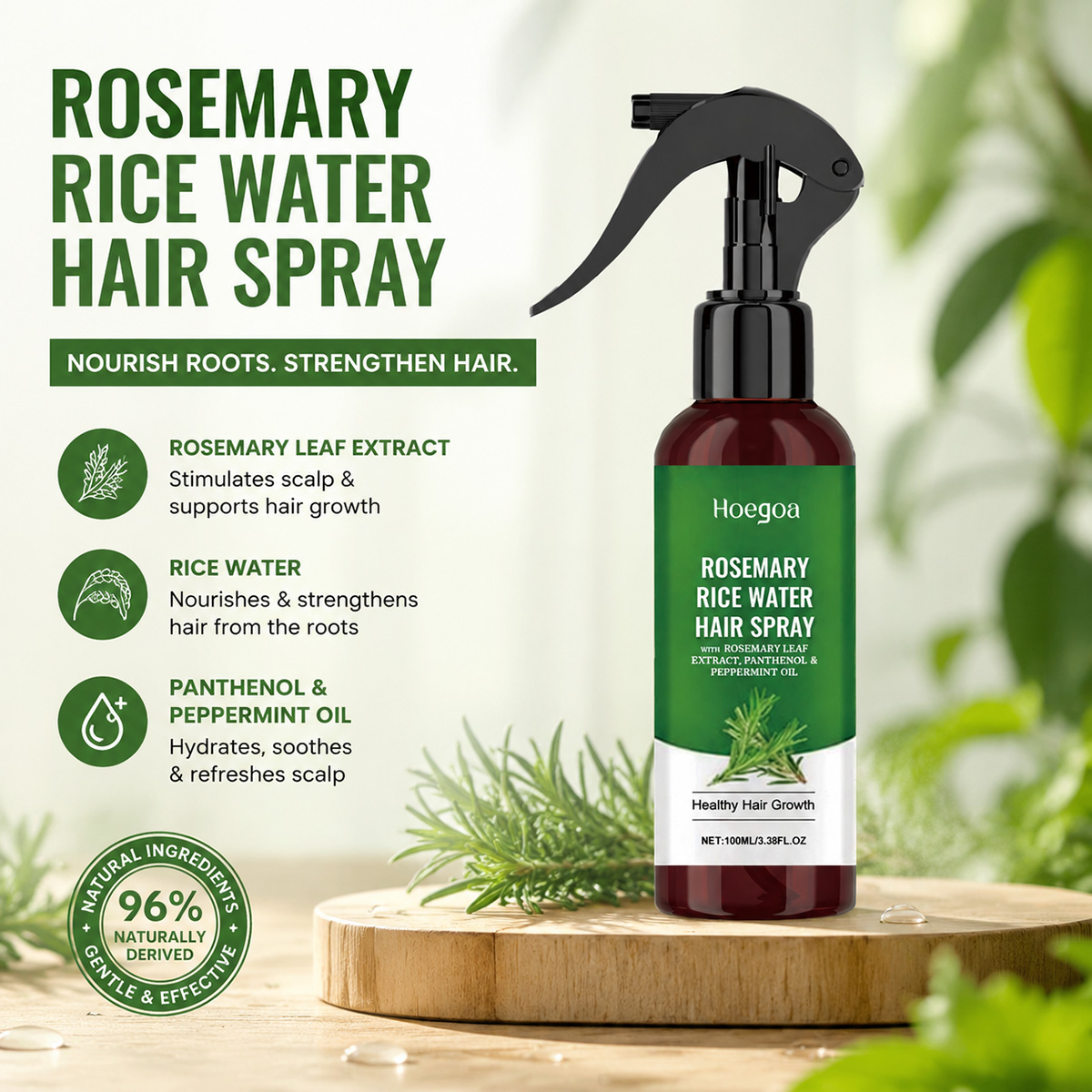 Rosemary Rice Water Hair Spray - Rose Water Spray review and price