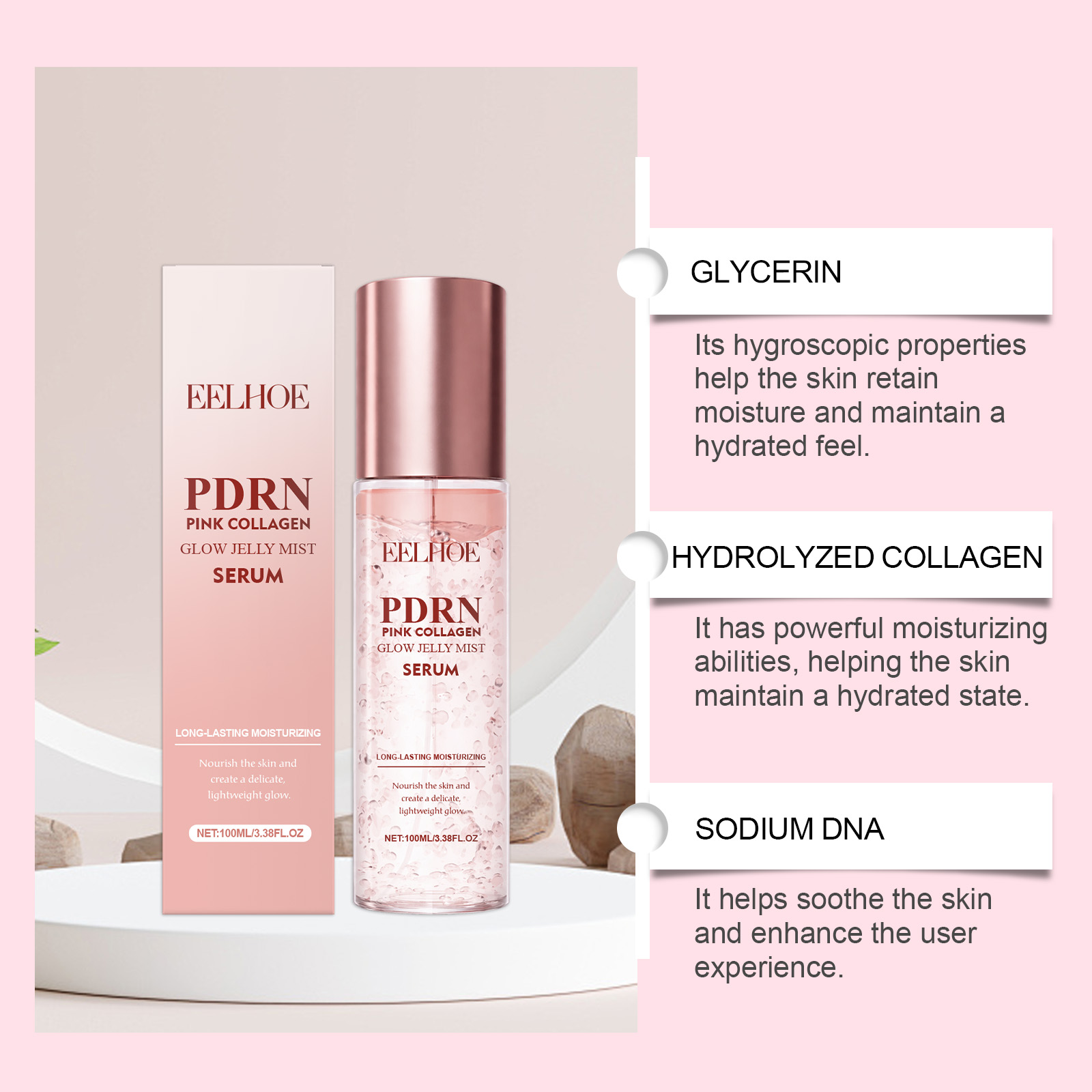 Collagen Essence Spray Smoothi - Rose Water Spray review and price