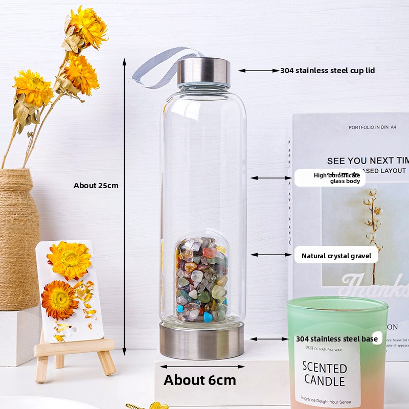Natural Crystal Glass Water Bo - Rose Water Spray review and price